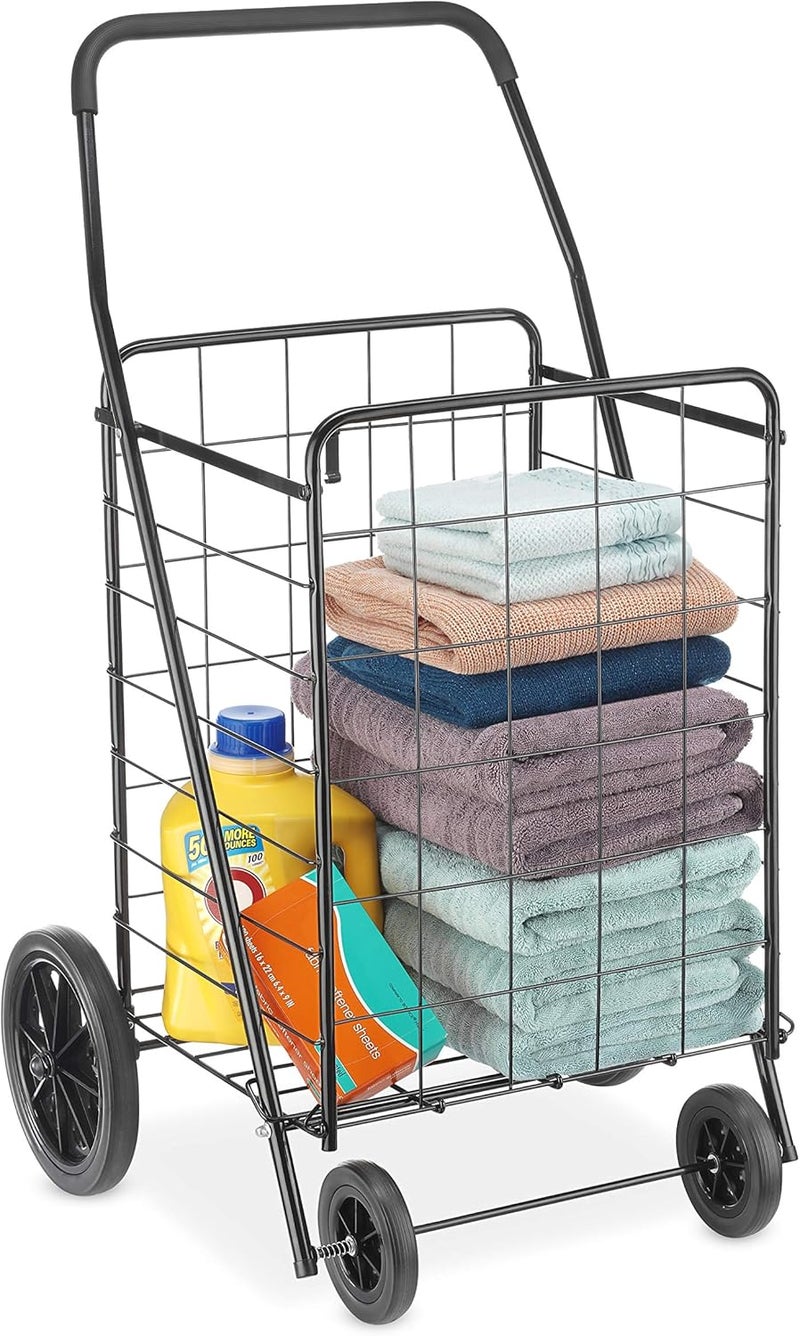 Whitmor Deluxe Utility Cart, Extra Large, Black - Image 4