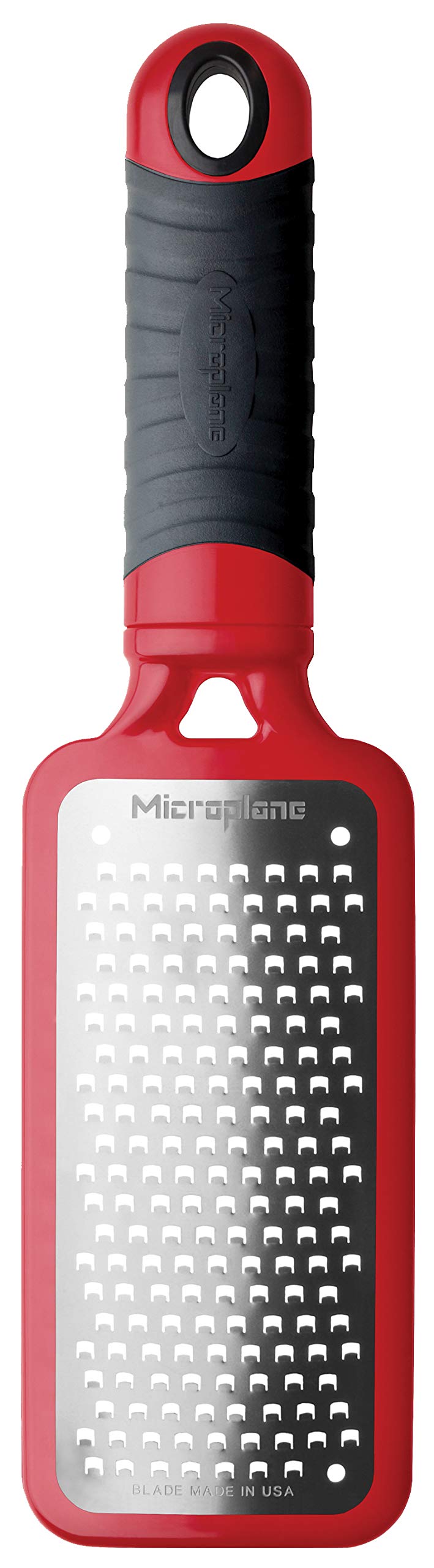 Microplane Home Series Hand Held Cheese Grater (Coarse, Red) - Image 1