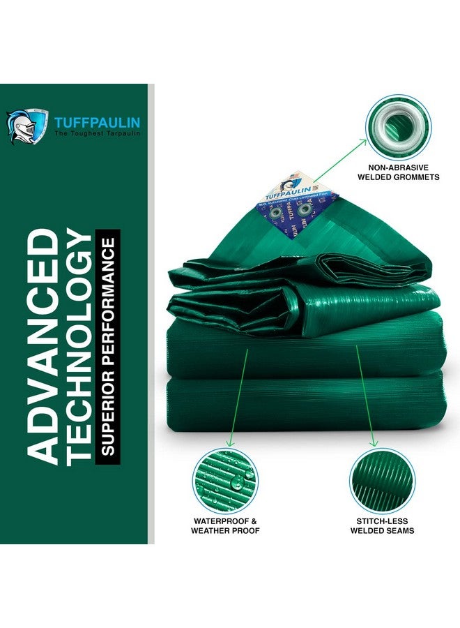 TUFFPAULIN TUFFPAULIN Waterproof UV Treated Tarpaulin (Green, 9x6 ft)  - Image 4