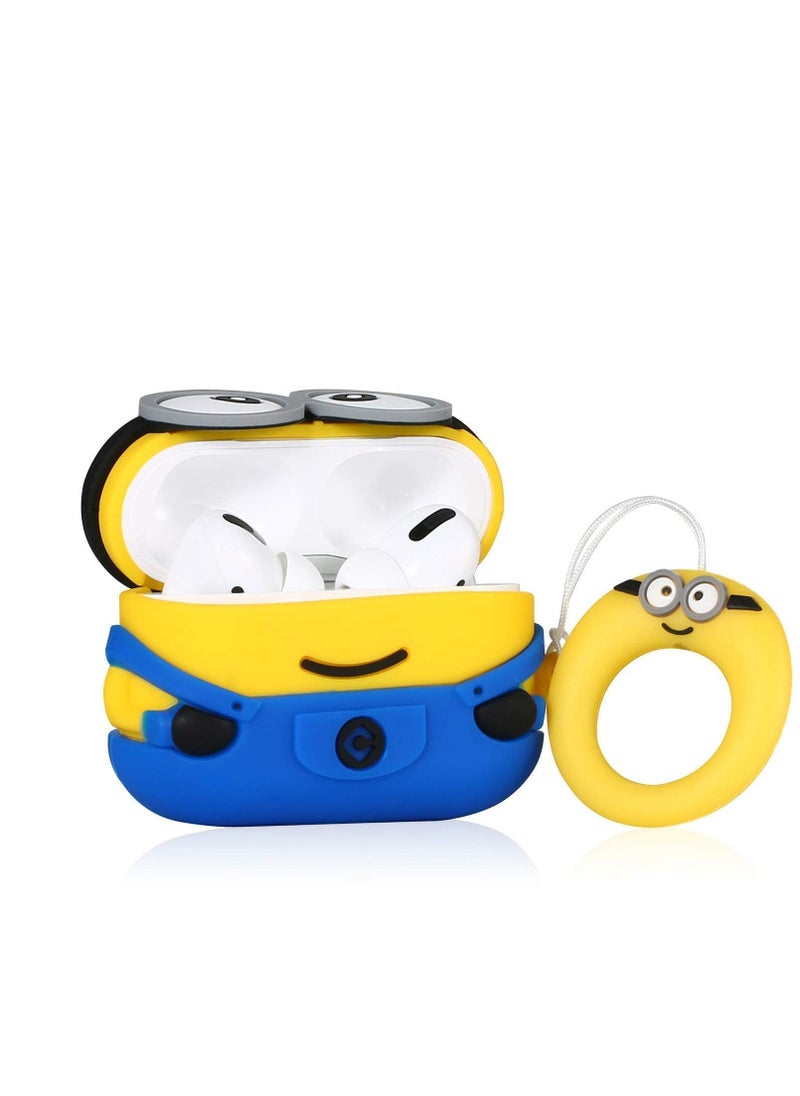 Generic - Case Soft Silicone Shockproof Cover for Apple Airpods Pro  , New 3D Cute Cartoon Creative Fun Case Skin with Keychain Design for Airpods Pro Charging Case2 - Image 1