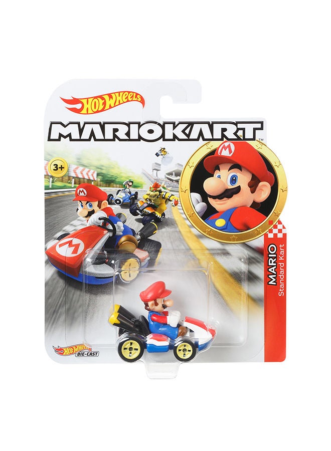 Hot Wheels نسخة متماثلة من ماتش ماريو كارت مصنوعة من الصب المعدني - ماريو - Image 1