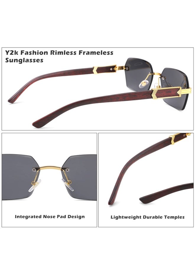 CHUNHUA Rimless Fashion Trend Sunglasses | Personalized Design | Lightweight UV Protection | Unisex - Image 5