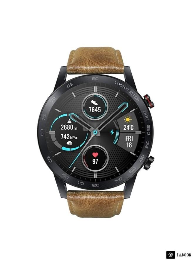 Honor MagicWatch 2 46mm / Magic / Watch Dream Oil Wax Genuine Leather Watch Band  - Image 2