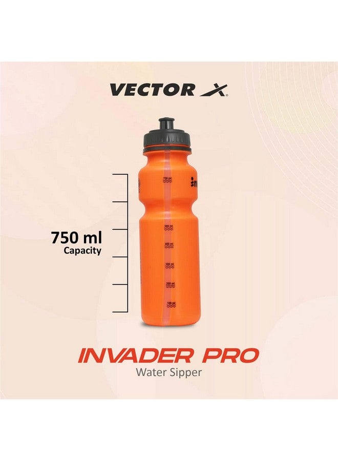 Vector X Gym Sipper Bottle, Leakproof Guarantee Sipper Bottle Ideal for Cycling, Protein, Preworkout and Bcaas, Bpa-Free Material (750 Milliliters, Orange, Plastic) - 750 Ml - Image 4