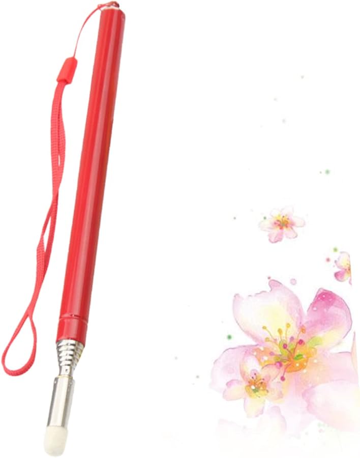 Tehaux 2pcs Retractable Presentation Pointer Telescopic Handheld Whiteboard Pointer Soft Tip Red - Image 4