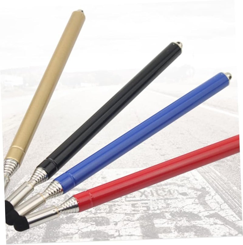 Tehaux 2pcs Retractable Presentation Pointer Telescopic Handheld Whiteboard Pointer Soft Tip Red - Image 3