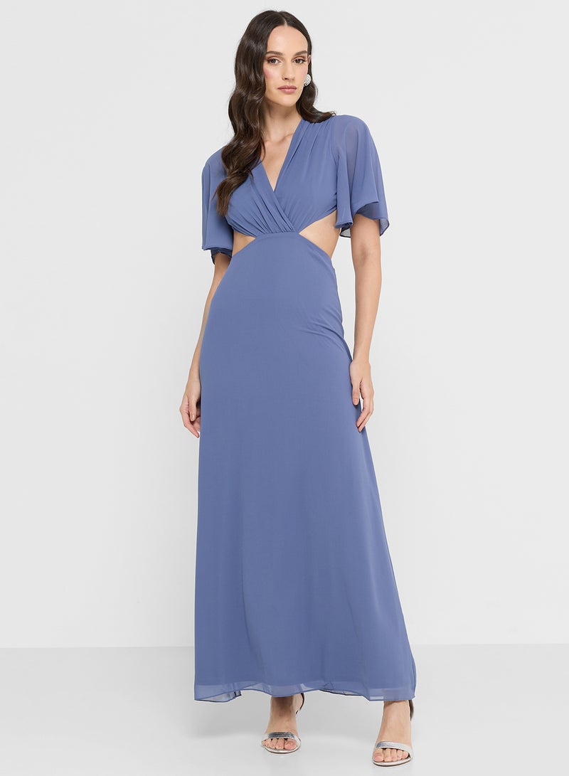 TFNC Maxi Dress with Back Bow - Image 1