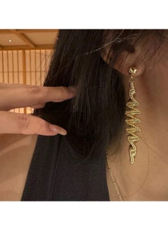 Luxuria 18K Gold Stainless Steel Spiral Hoop Earrings for Women  - Image 1