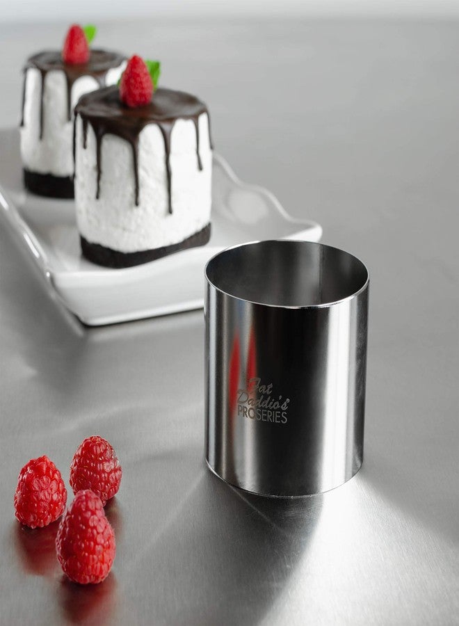 Fat Daddio's Round Cake & Pastry Ring Stainless Steel, 2.75 x 2.375 Inch, Silver - Image 2