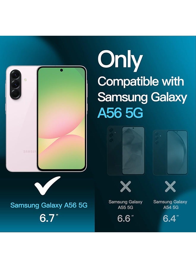 2 Pcs Samsung Galaxy A56 5G Privacy Screen Protector, 9H Tempered Glass Screen Protector for Samsung Galaxy A56 5G 6.7inch, Full Coverage Bubble-Free Tempered Film, Anti-Scratch Film (Anti-Spy Tempe - Image 2