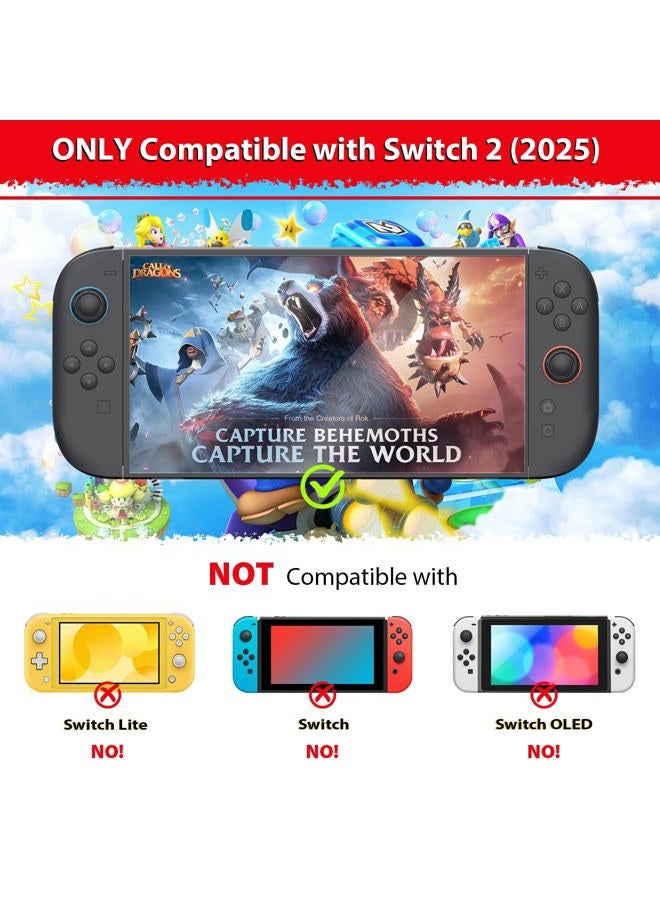 JAOYSTII Joycon Joystick Replacement 4 Pack for Switch 2, Replacement Joy-Stick Analog Thumb Stick for Nintendo Joycon 2 (L)/(R) Blue/Red, Left/Right Analog Joystick with Thumbstick Grips & Screws - Image 2