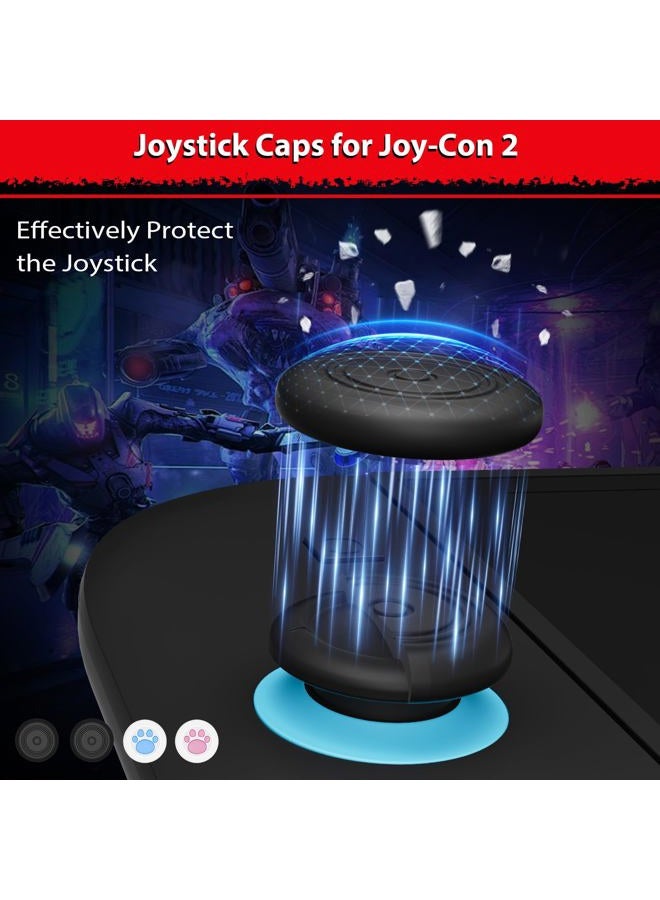 JAOYSTII Joycon Joystick Replacement 4 Pack for Switch 2, Replacement Joy-Stick Analog Thumb Stick for Nintendo Joycon 2 (L)/(R) Blue/Red, Left/Right Analog Joystick with Thumbstick Grips & Screws - Image 5