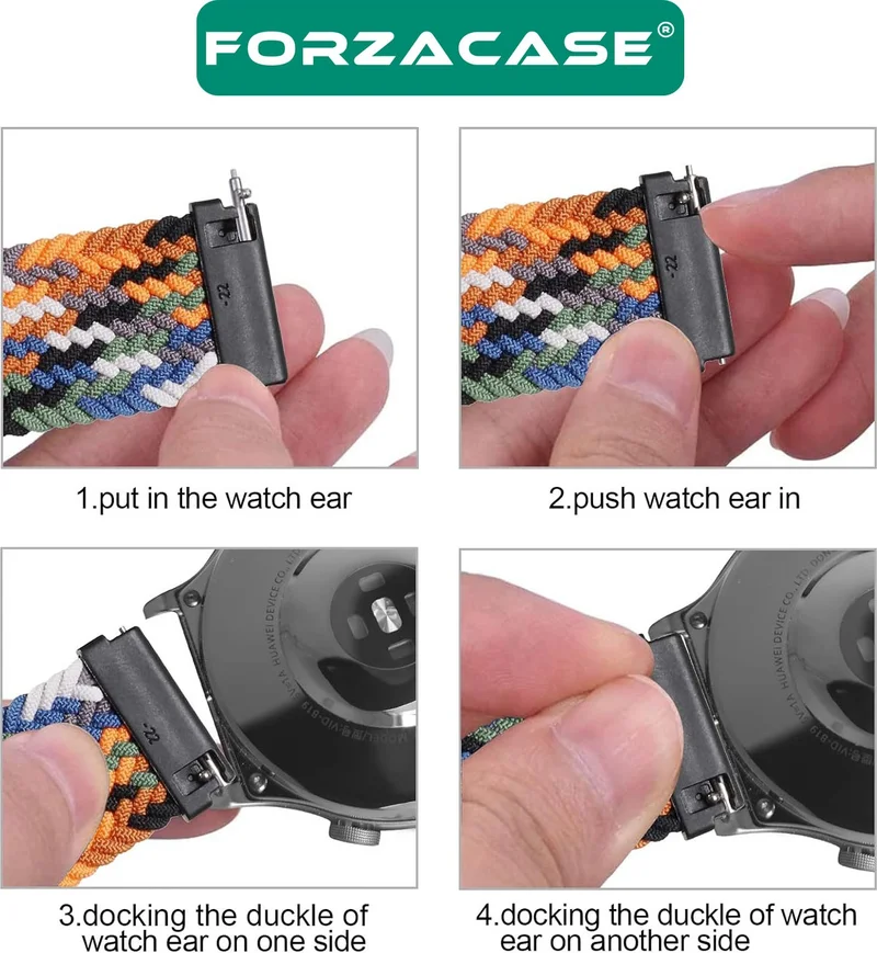 Forzacase Flexible Mesh Buckle Strap Compatible with Huawei Watch GT5 46MM - FC739
