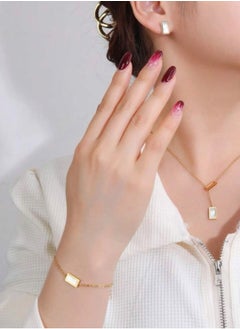 JewelryPalace Gold Plated Stainless Steel Women's Necklace and Bracelets And Earrings Accessories Set  - Image 1