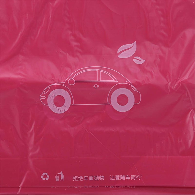 cheekyglo 50 PC Trash Bags Small Trash Bag Recycling Garbage Bags for Kitchen Bathroom Yard Office Wastebasket Car,Red - Image 3