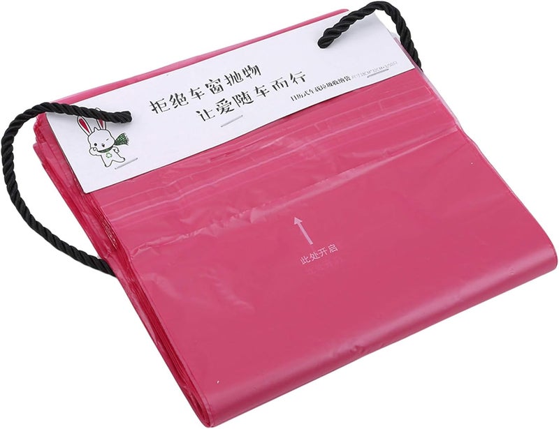 cheekyglo 50 PC Trash Bags Small Trash Bag Recycling Garbage Bags for Kitchen Bathroom Yard Office Wastebasket Car,Red - Image 2