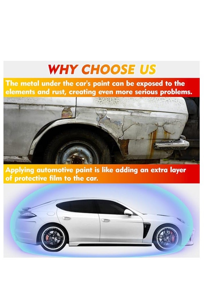 AirYoung طلاء ترميم السيارات، مزيل خدوش السيارة السريع والسهل للخدوش العميقة، إصلاح خدوش طلاء السيارة 2 في 1 للسيارات، طلاء السيارات لإزالة خدوش السيارة (أبيض) - Image 2