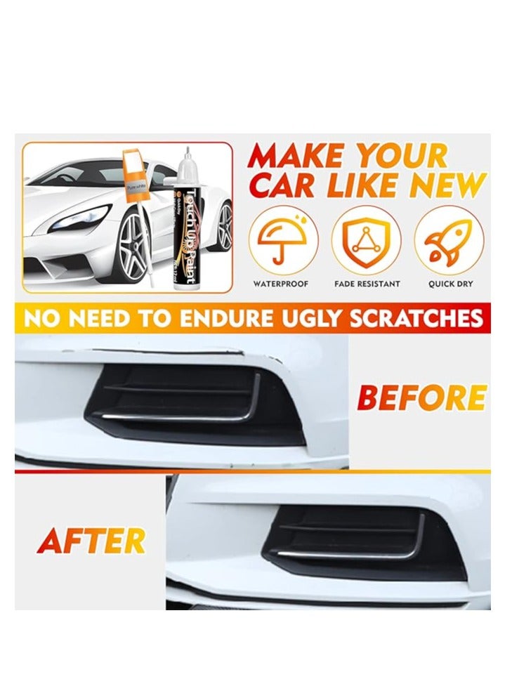 AirYoung طلاء ترميم السيارات، مزيل خدوش السيارة السريع والسهل للخدوش العميقة، إصلاح خدوش طلاء السيارة 2 في 1 للسيارات، طلاء السيارات لإزالة خدوش السيارة (أبيض) - Image 3