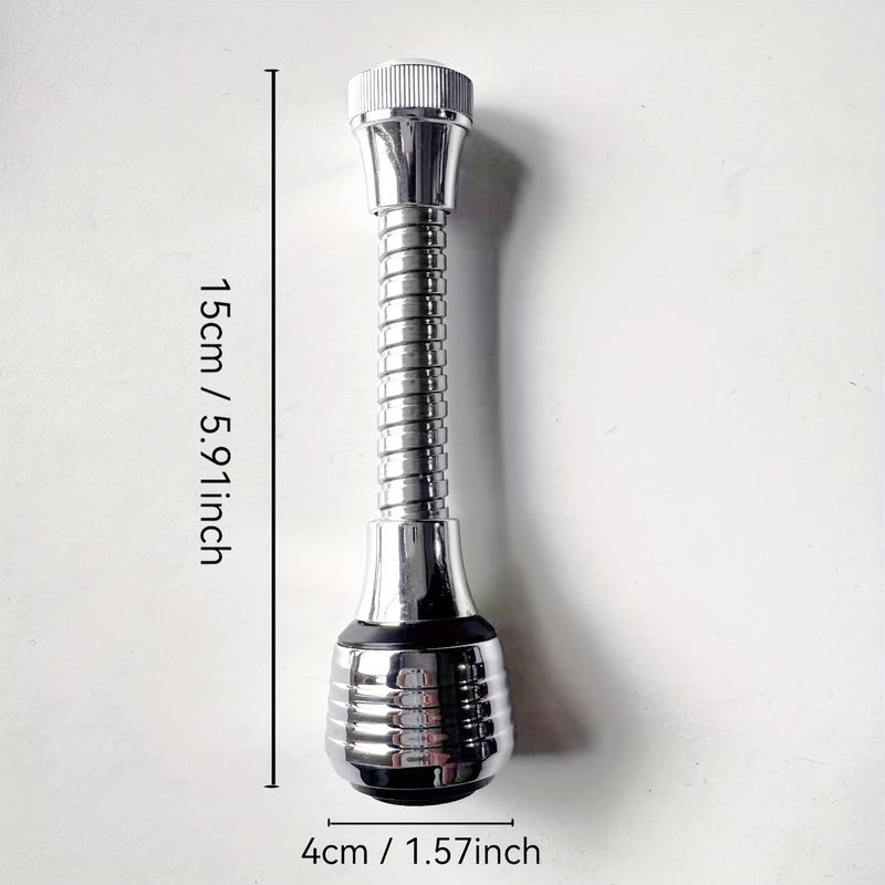 360 Degree Swivel Kitchen Faucet Spray Head Silvery Anti Splash Water Saving - Image 2
