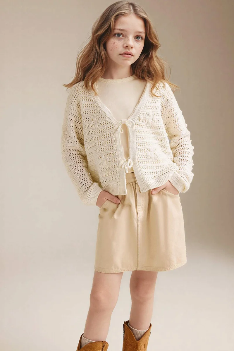 DeFacto Girl Openwork Cardigan
