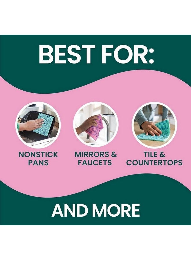 Scotch Brite 2-Piece Printed Decorative Reusable Multipurpose Sponge Cloth Multicolour 20.9 x 18.4 x 1.6 cm 7100337103 - Image 3