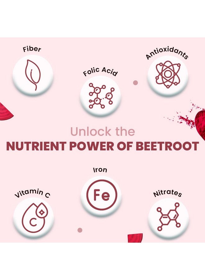 Neuherbs Natural Beetroot Powder For Face, Skin & Hair (100g Pack of 2) | 100% Pure & High Natural Antioxidants | Boost Energy | Face Pack for Glowing & Shining Skin | Additive Free - Image 3
