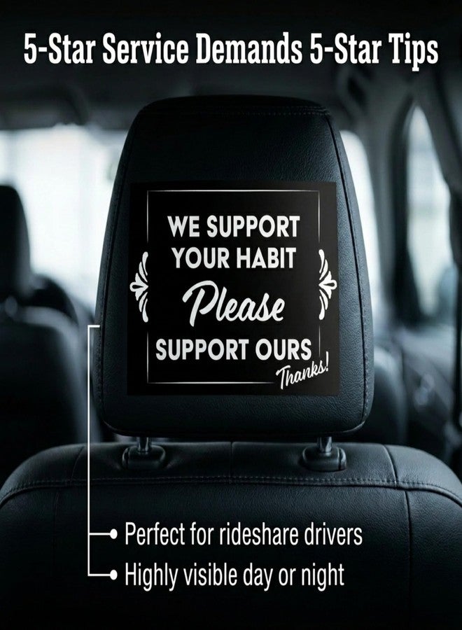 Artisan Owl We Support Your Habit Please Support Ours Thanks! Vinyl Sticker - Tip Cash Tipping Jar - 3x4 All Weather Vinyl Decal Sticker - Image 5