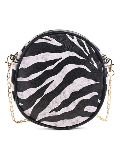 London Rag Black Zebra Canteen Bag