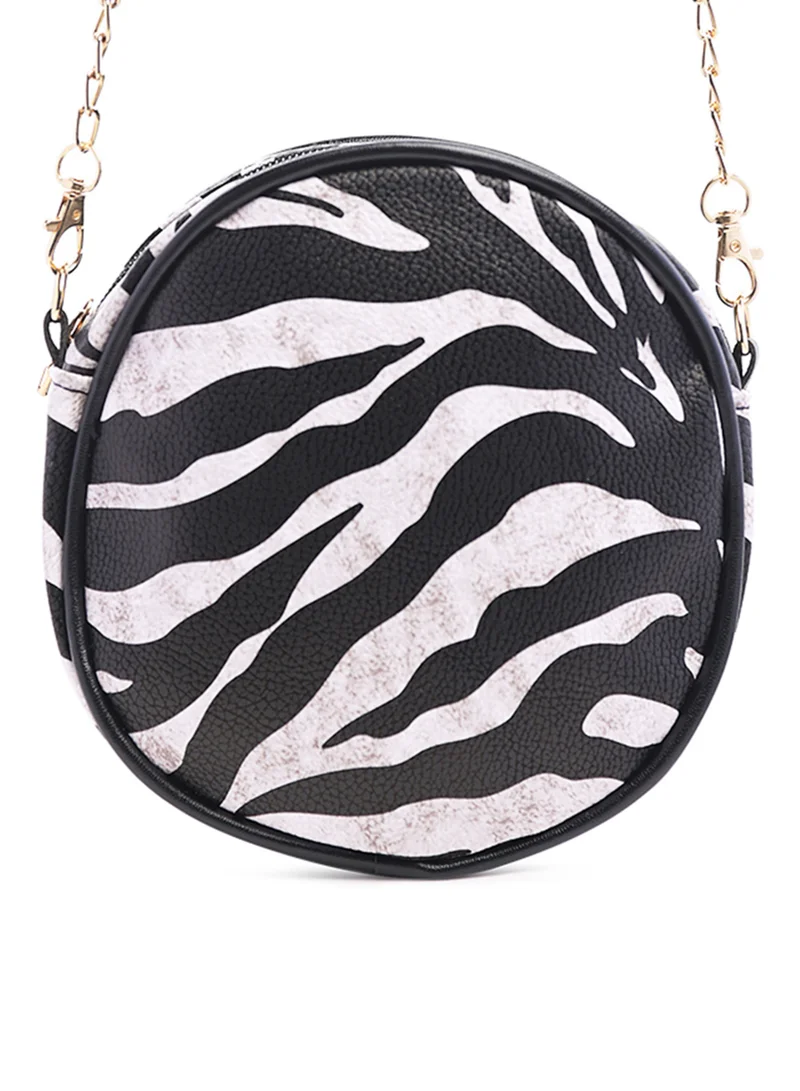 London Rag Black Zebra Canteen Bag