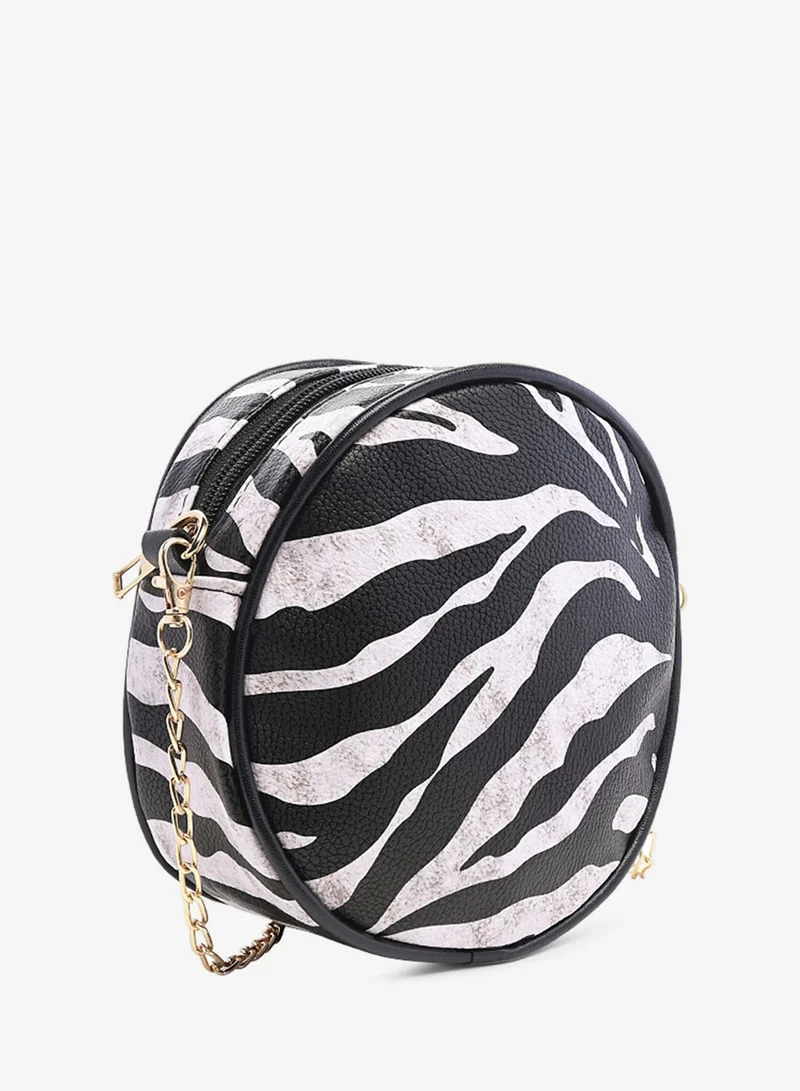 London Rag Black Zebra Black Zebra Canteen Bag for Women | Best Price UAE