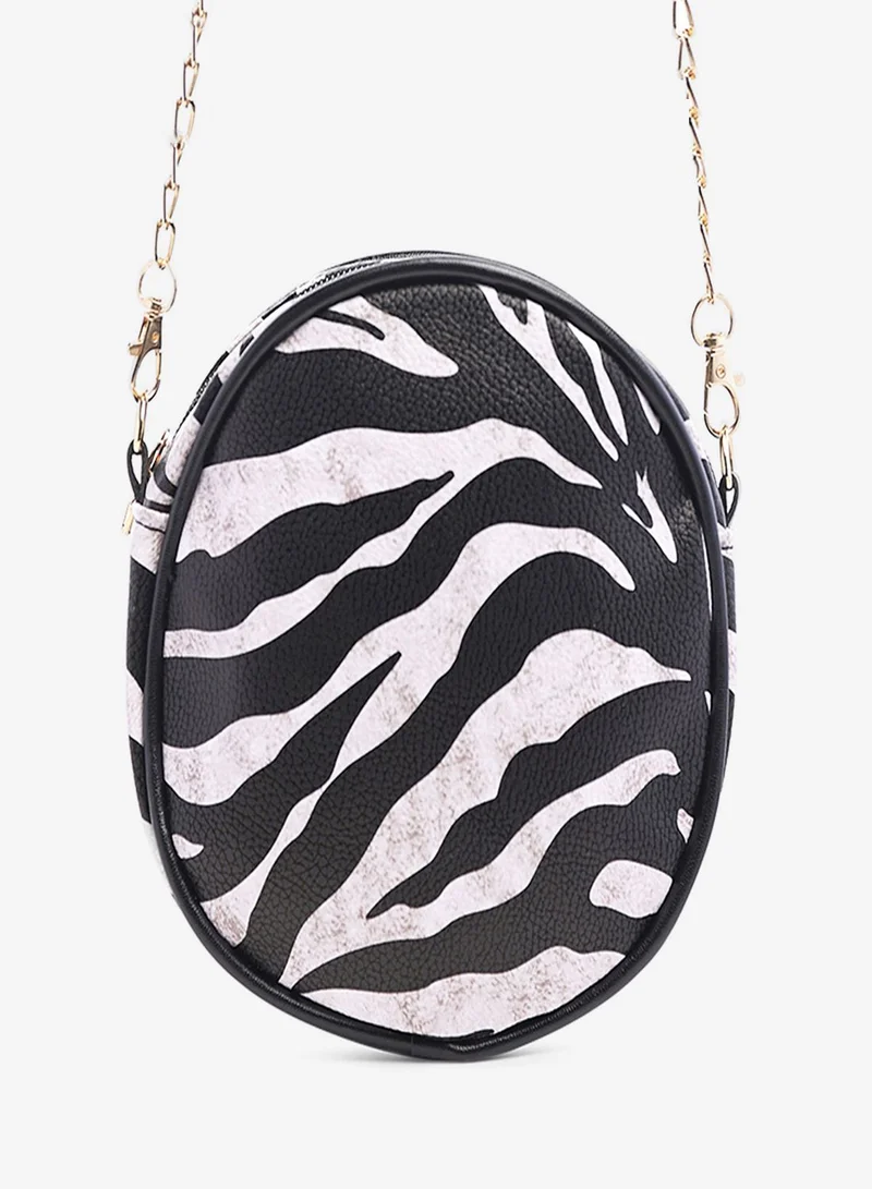 London Rag Black Zebra Black Zebra Canteen Bag for Women | Best Price UAE