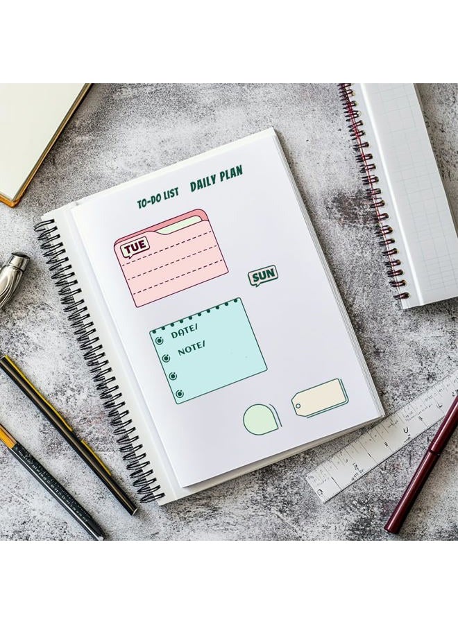 CHGCRAFT Date Table Clear Stamp Transparent to-Do List Handicraft Schedule Stamps for DIY Scrapbooking Photo Album Decorative Cards Making, Mixed Shapes, 6.3x4.3inch - Image 4