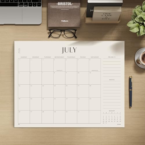 Jotsome Large Desk Calendar 2026-2027, Desk Pad Calendar From Now to June 2027 22x17 inch, Desk Blotter Calendar for Home and Office, Easy Planning (Beige, 17" x 22") - Image 5