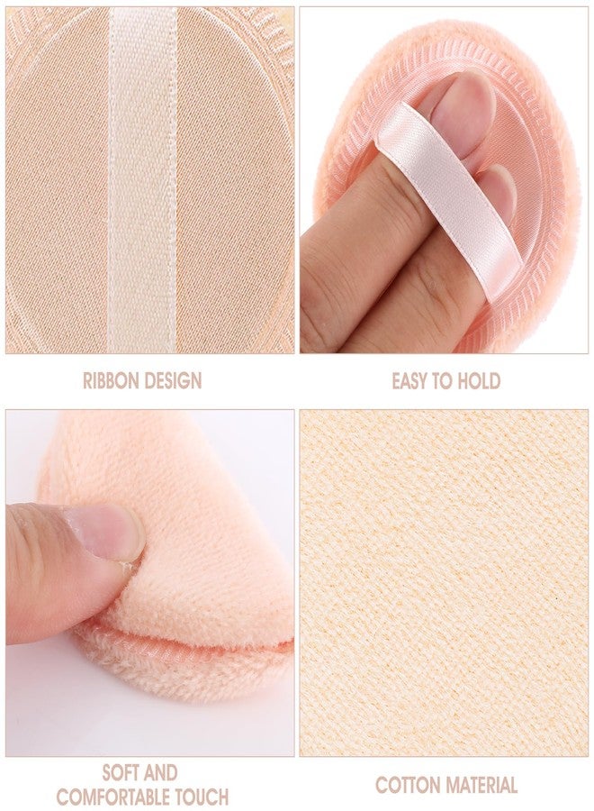 Molain Powder Puff For Face Makeup Setting 12 PCS Mini Pressed Loose Powder Body Make Up Sponge Blending Applicator Cosmetics Small Velour Beauty Press Foundation Pads Wet And Dry Makeup - Image 4