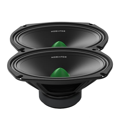 mobiator Audio Midrange Loudspeakers MB-M694 6×9 1000W Max, 4 Ohms High Efficiency Car Audio Door Speakers for Car or Truck Stereo Sound System-Black (2 Speakers) (MB-M694) - Image 1