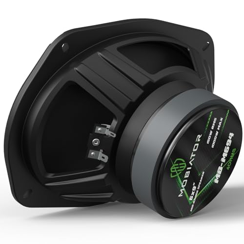 mobiator Audio Midrange Loudspeakers MB-M694 6×9 1000W Max, 4 Ohms High Efficiency Car Audio Door Speakers for Car or Truck Stereo Sound System-Black (2 Speakers) (MB-M694) - Image 5