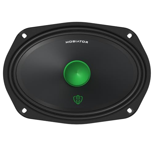 mobiator Audio Midrange Loudspeakers MB-M694 6×9 1000W Max, 4 Ohms High Efficiency Car Audio Door Speakers for Car or Truck Stereo Sound System-Black (2 Speakers) (MB-M694) - Image 3
