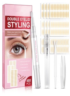 Elaimei Double Eyelid Tape Three Shapes 480 Invisible Double Eyelid Tape Waterproof Double Eyelid Lifting Tape  - Image 1