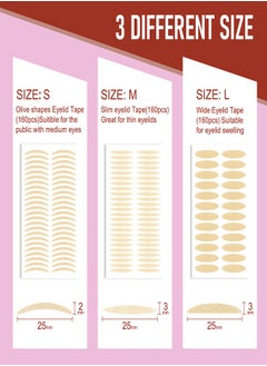 Elaimei Double Eyelid Tape Three Shapes 480 Invisible Double Eyelid Tape Waterproof Double Eyelid Lifting Tape  - Image 5