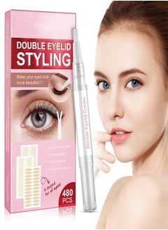 Elaimei Double Eyelid Tape Three Shapes 480 Invisible Double Eyelid Tape Waterproof Double Eyelid Lifting Tape  - Image 2