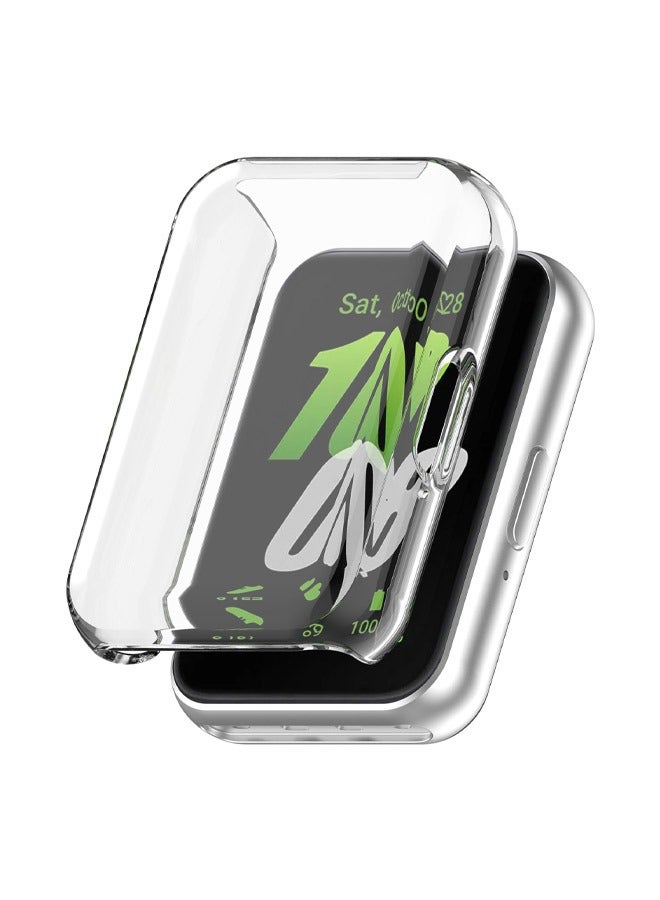 2 Pcs For Samsung Galaxy Fit 3 TPU Protective Case Cleas/Gold - Image 2