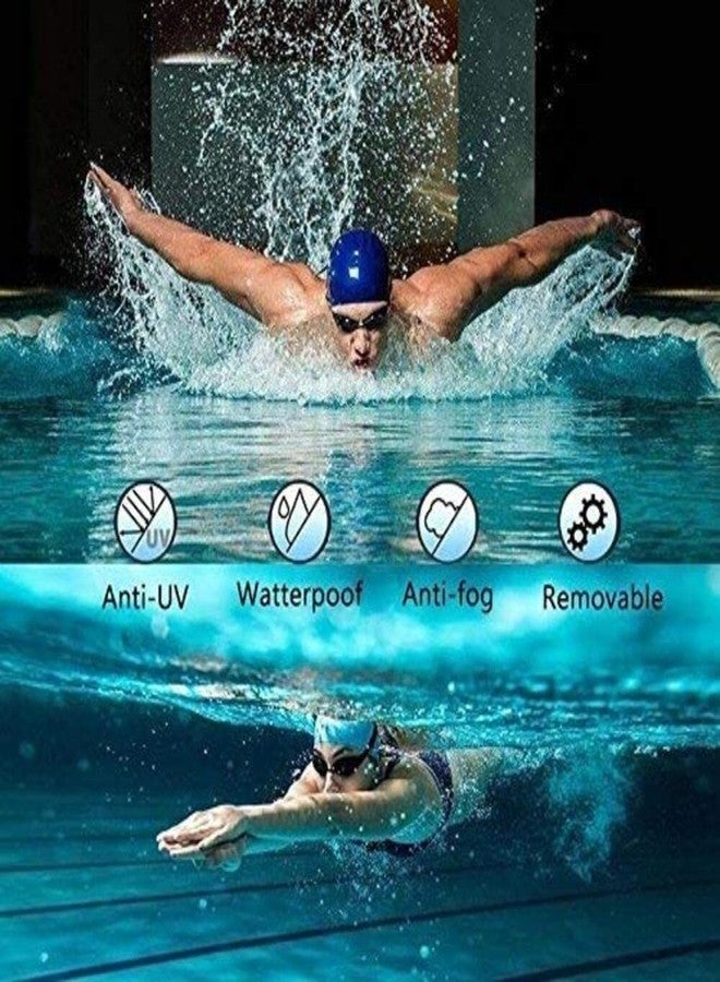 EKAN Swimming Goggles Anti Fog Uv Protection Lenses Swim Goggles No Leaking Easy To Adjust For Beginner Comfortable For Adults Women Men Kids With Ear Plugs (Black) - Image 5