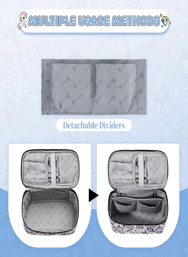 توكي دوكي حقائب مكياج سفر مرخصة رسميًا من توكيدوكي، حقائب أدوات تجميل للنساء، حقيبة تنظيم مستحضرات التجميل، حقيبة مكياج سفر كبيرة السعة - Image 4