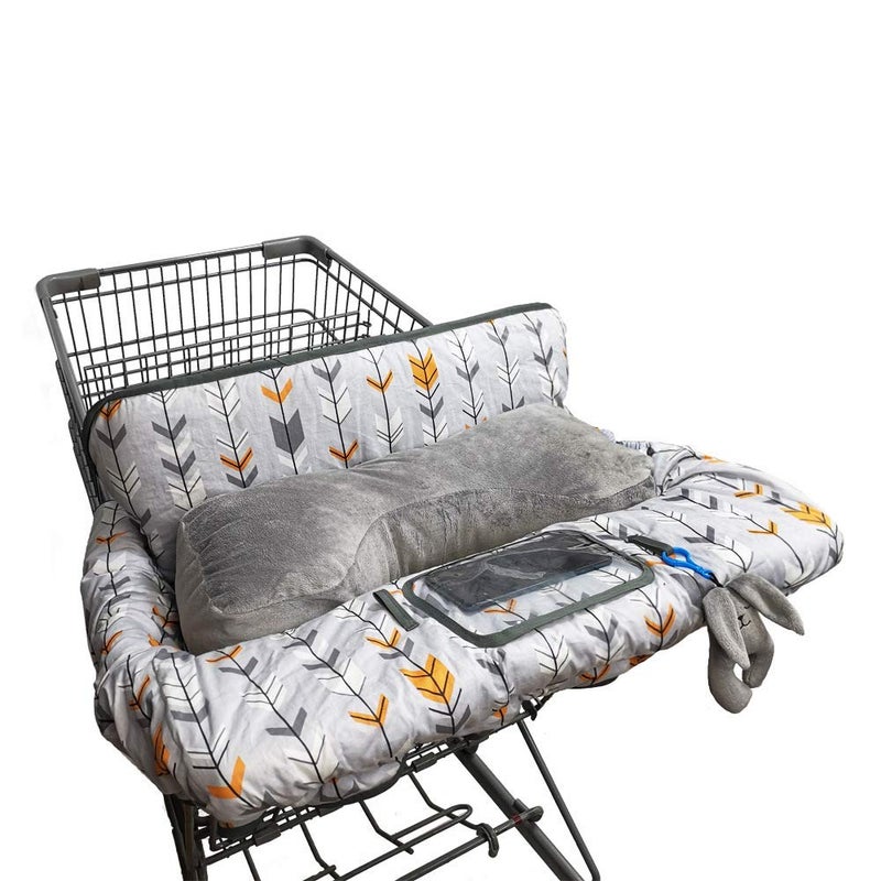 DODO NICI Shopping Cart Cover for Baby, High Chair Cover for Boy Girl, Infant Grocery Cart Cushion with Removable seat Positioner and Cellphone Holder - Image 1