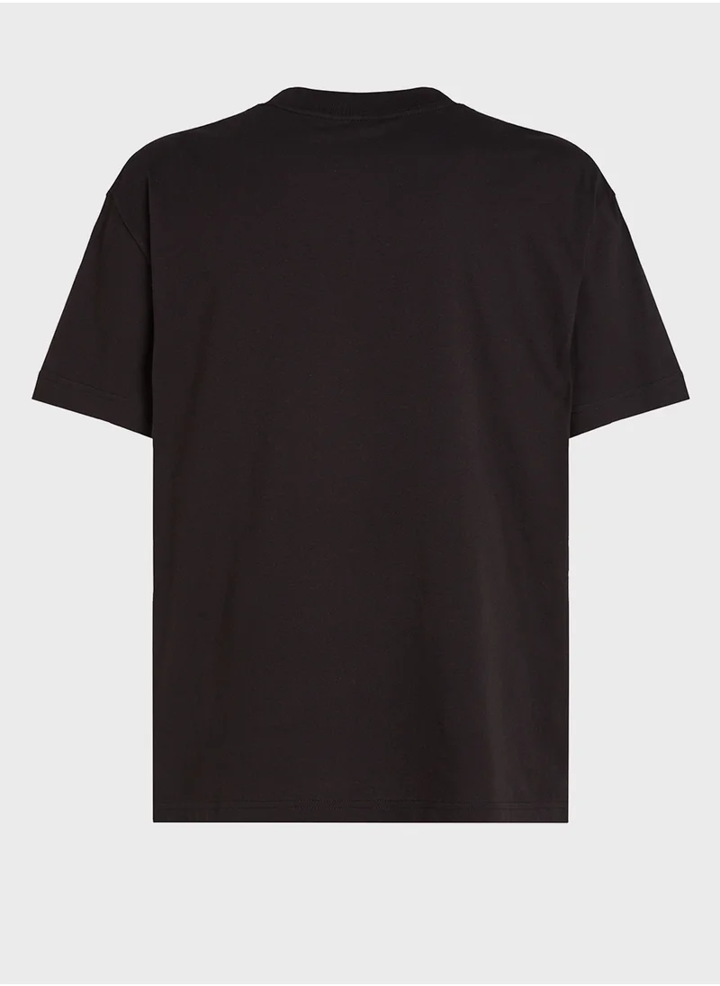 Calvin Klein Jeans Logo Print Crew Neck T-Shirt