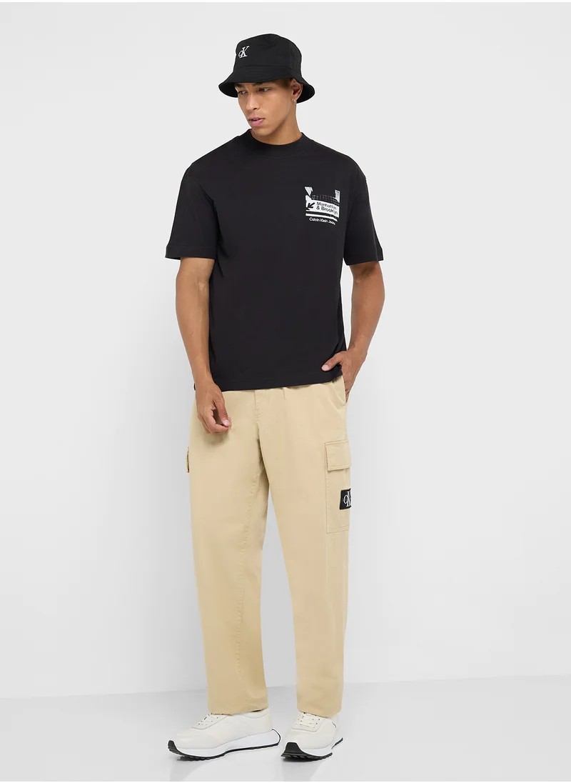 Calvin Klein Jeans Logo Print Crew Neck T-Shirt