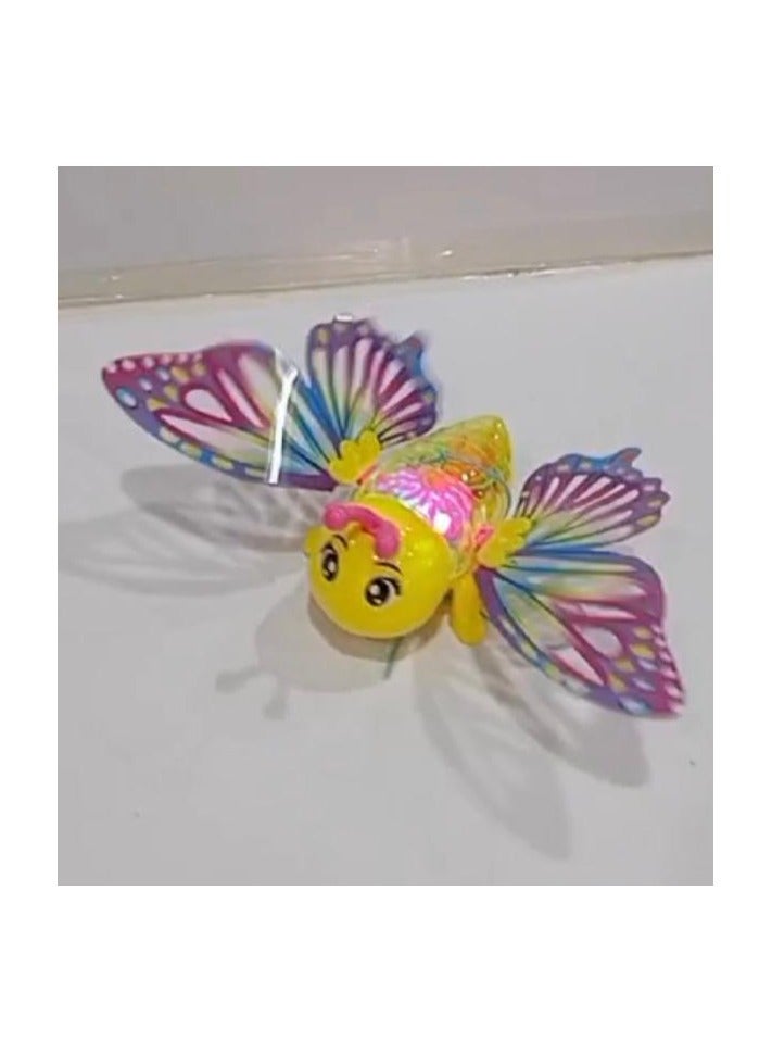 مجسم فراشةلعبة مع صوت وحركة وإضاءة هدية للاطفال يعمل بالبطارية - Image 2