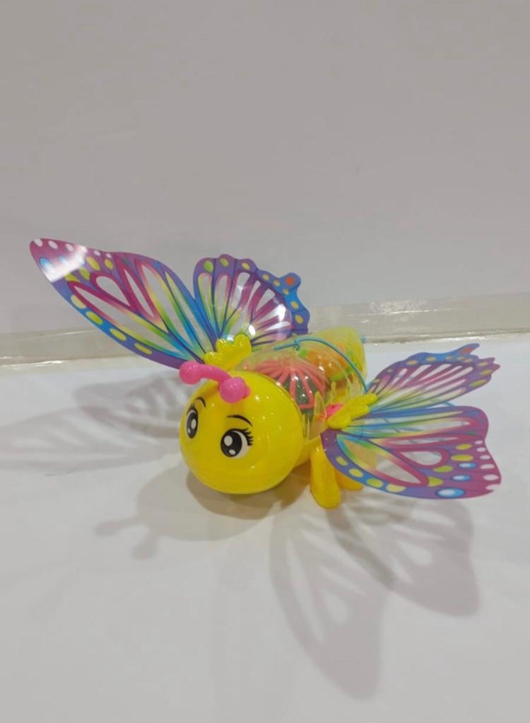 مجسم فراشةلعبة مع صوت وحركة وإضاءة هدية للاطفال يعمل بالبطارية - Image 1