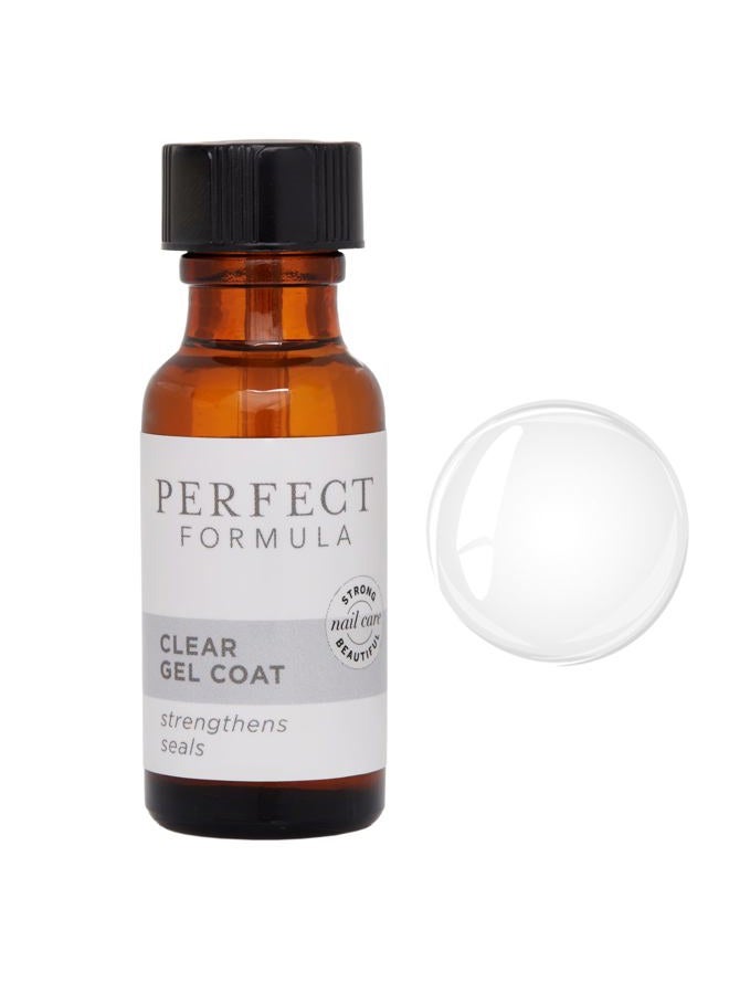 Perfect Formula طلاء جل شفاف - مقوي الأظافر، علاج الكيراتين، طلاء أظافر شفاف - مقوي للأظافر التالفة - صنع في الولايات المتحدة الأمريكية .60 أونصة سائلة - Image 1