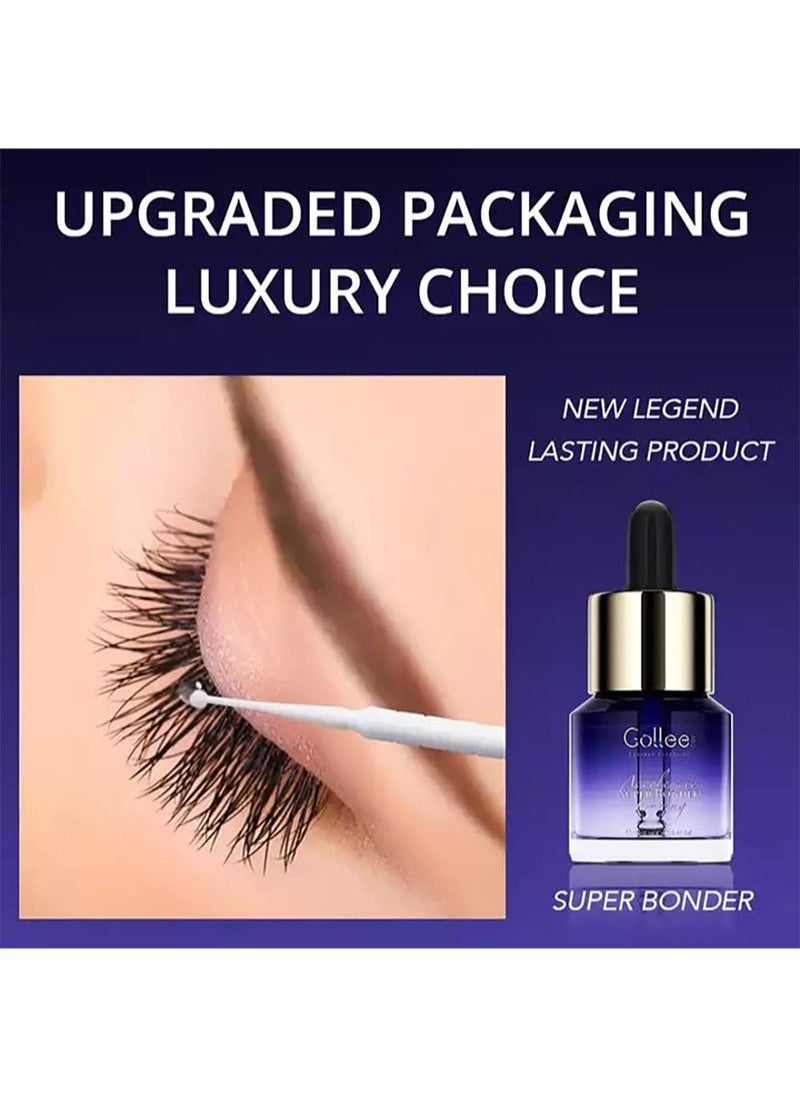 GOLLEE - Super Bonder for Lash Extensions Eyelash Bonder 15ML Speed Up Cure Time for Low Humidity and Slow Drying Adhesive Maximise Lash Retention Accelerator Cure Solution Lash Superbonder - Image 1